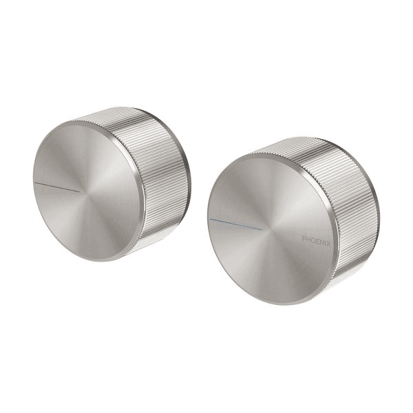 Axia Wall Top Assemblies 15mm Extended Spindles Brushed Nickel