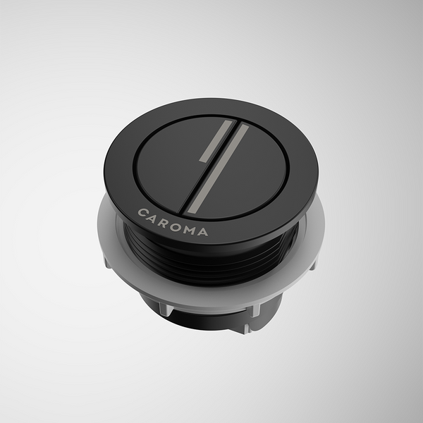 Caroma Dual Flush Round Bezel & Button Satin Black