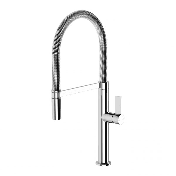 Phoenix Prize Flexible Coil Sink Mixer 220mm Chrome