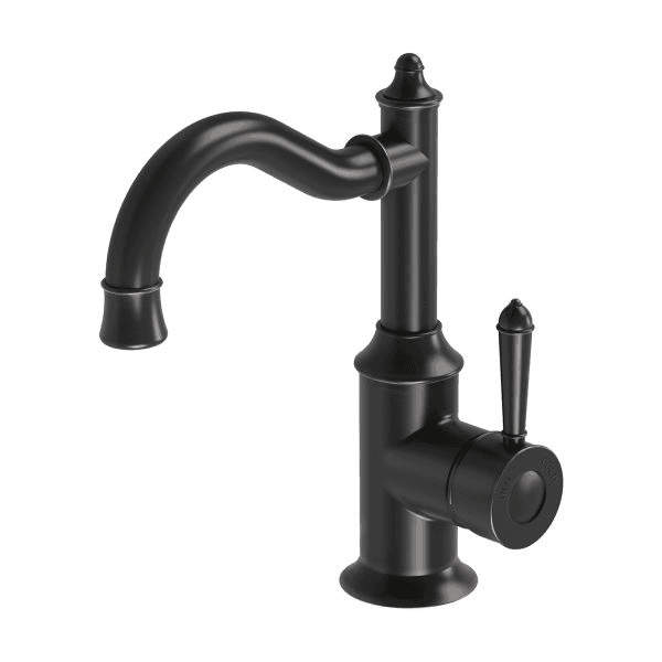 Phoenix Nostalgia Basin Mixer 160mm Shepherds Crook Antique Black