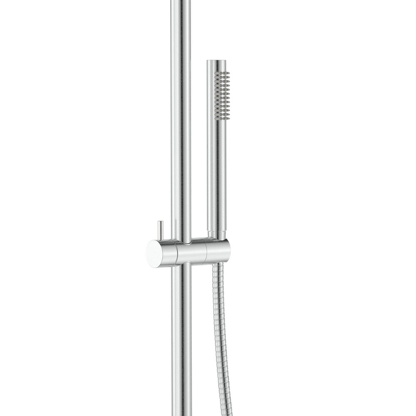 Fienza Kaya Wall Mounted Outdoor Twin Shower Brushed Stainless Steel