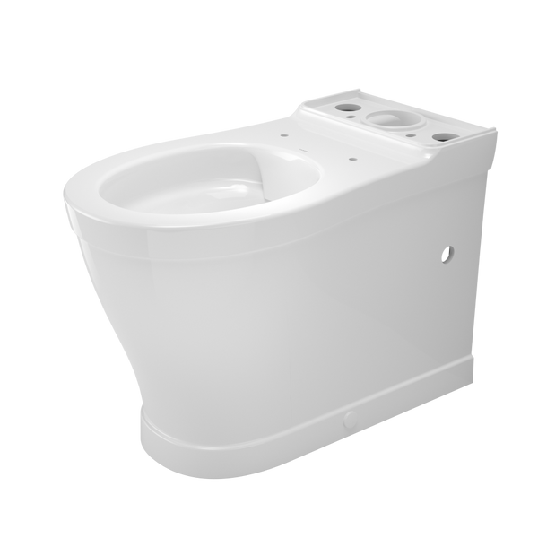 Caroma Riviere Cleanflush Wall Faced Close Coupled Bottom Inlet Pan White
