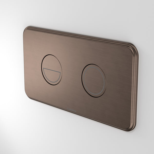 Caroma Riviere Invisi II Series Button Brushed Bronze