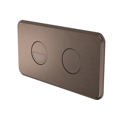 Caroma Riviere Invisi II Series Button Brushed Bronze