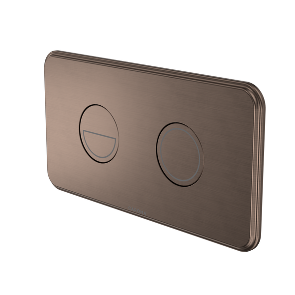 Caroma Riviere Invisi II Series Button Brushed Bronze