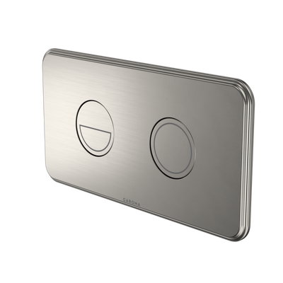 Caroma Riviere Invisi II Series Button Brushed Nickel