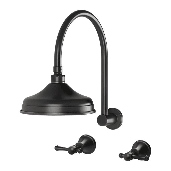 Phoenix Nostalgia Lever Shower Set Antique Black