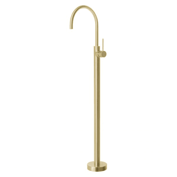 Phoenix Vivid Slimline Floor Mounted Bath Mixer Brushed Gold