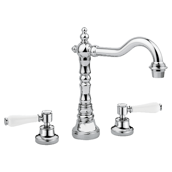 Armando Vicario Provincial 3 Piece Basin Set With Lever Handles Chrome