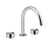 Armando Vicario Piazza 3 Piece Basin Mixer Round Light Gold