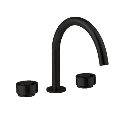 Armando Vicario Piazza 3 Piece Basin Mixer Round Black