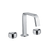 Armando Vicario Piazza 3 Piece Basin Mixer Square Chrome