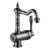 Armando Vicario Provincial Single Lever Basin Mixer Black Brushed Nickel Lead Free
