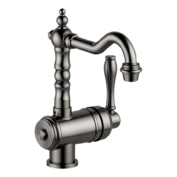 Armando Vicario Provincial Single Lever Basin Mixer Black Brushed Nickel Lead Free
