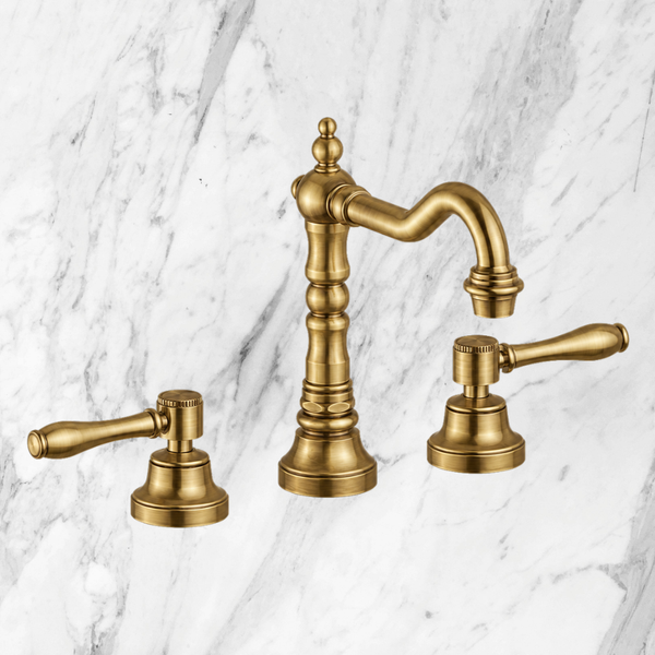 Armando Vicario Provincial 3 Piece Basin Set with Lever Handles Bronze Lead Free