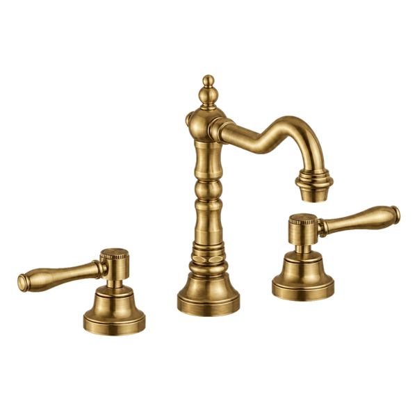 Armando Vicario Provincial 3 Piece Basin Set with Lever Handles Bronze Lead Free