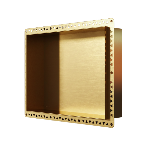 Art Australia Anook Shower Niche 200 x 100mm Brushed Gold