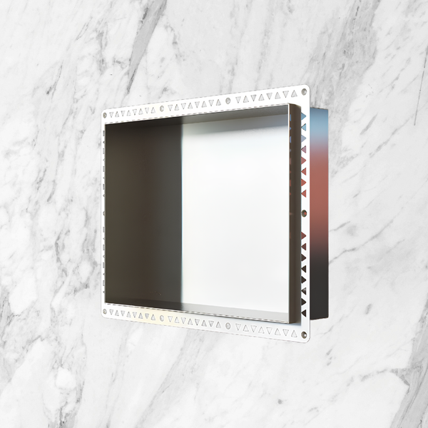 Art Australia Anook Shower Niche 400 x 300mm Polished Stainless