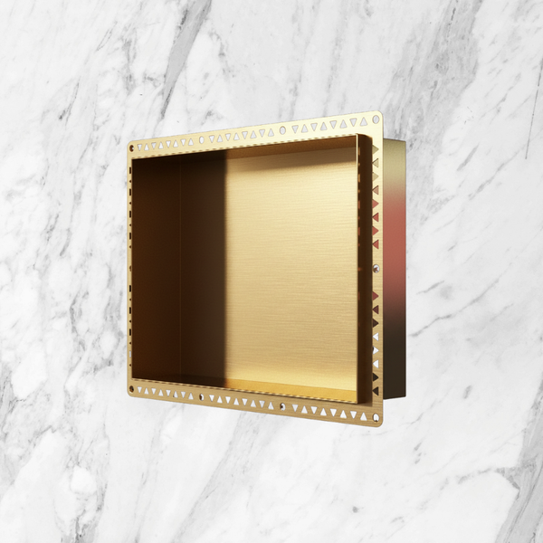Art Australia Anook Shower Niche 400 x 300mm Brushed Gold