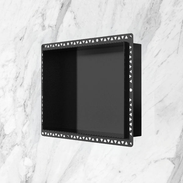 Art Australia Anook Shower Niche 400 x 300mm Black Ace