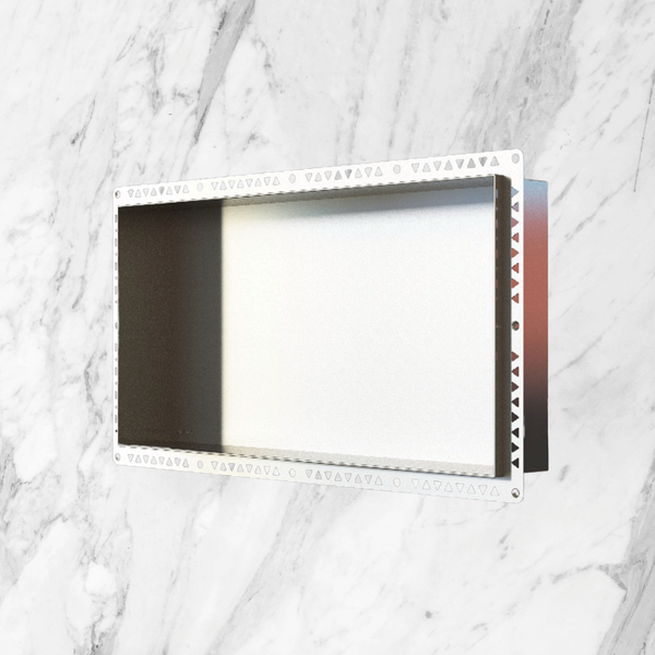 Art Australia Anook Shower Niche 600 x 300mm Polished Stainless