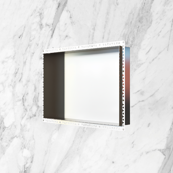 Art Australia Anook Shower Niche 600 x 400mm Polished Stainless