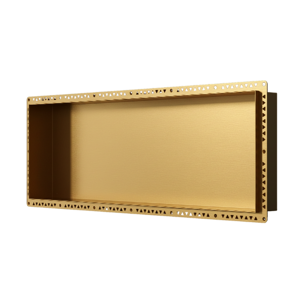 Art Australia Anook Shower Niche 900 x 300mm Brushed Gold