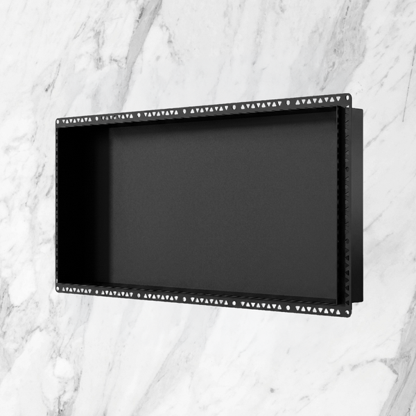 Art Australia Anook Shower Niche 900 x 300mm Black Ace