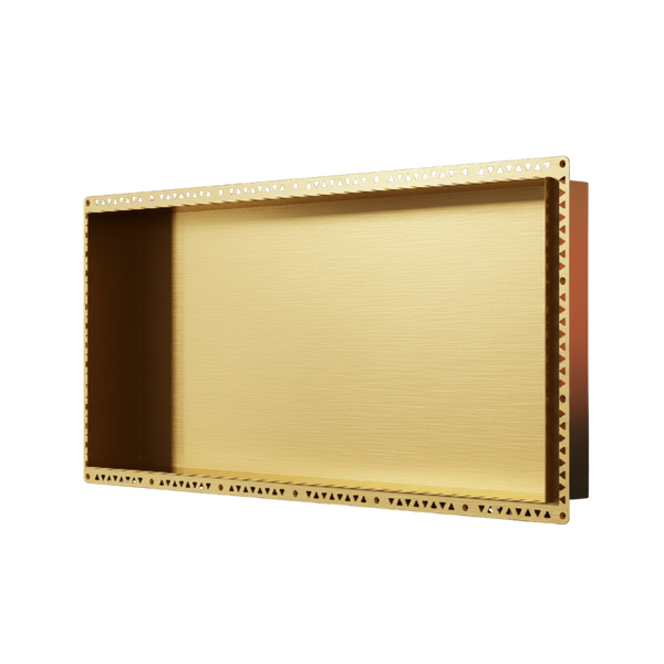 Art Australia Anook Shower Niche 900 x 400mm Brushed Gold