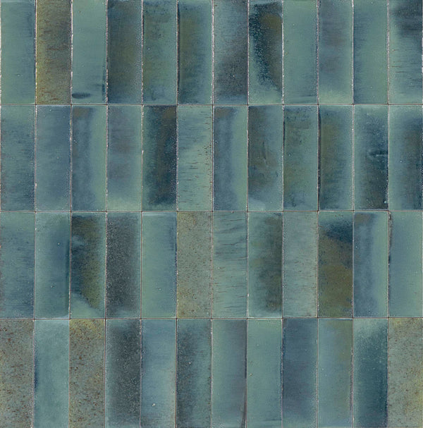 Tiles Vetra Turchese Blue Gloss 50 x 150mm