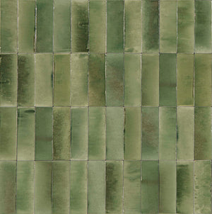 Tiles Vetra Giada Green Gloss 50 x 150mm