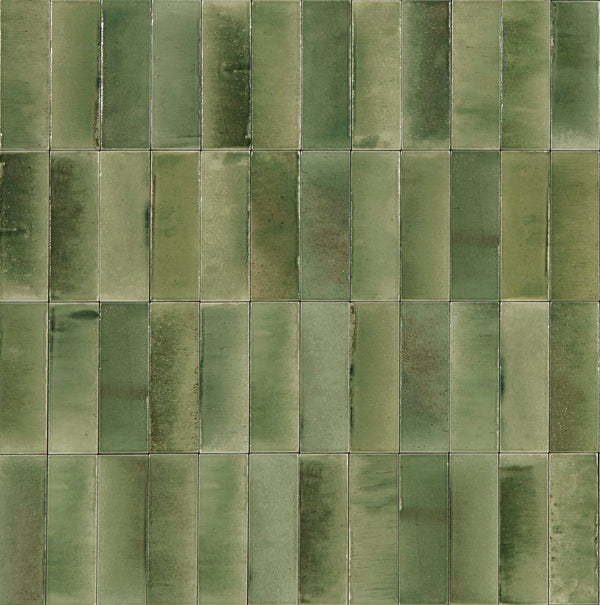 Tiles Vetra Giada Green Gloss 50 x 150mm