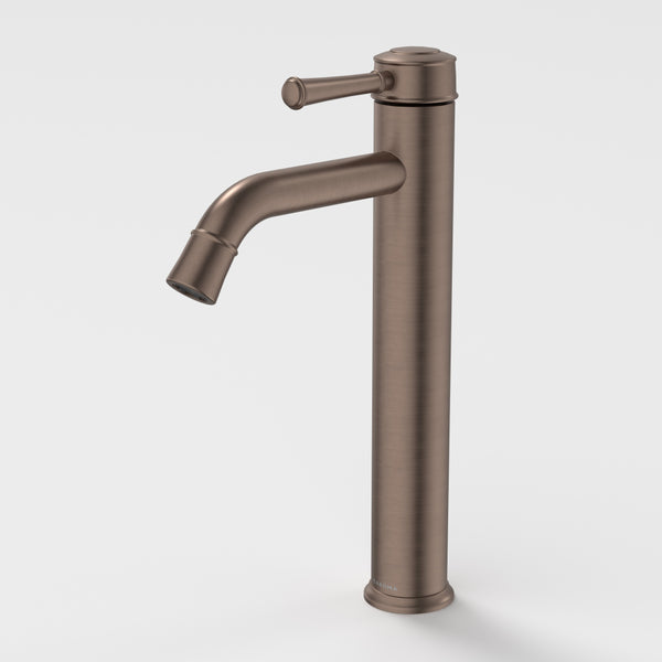 Caroma Riviere Tower Basin Mixer Brushed Bronze Lead Free