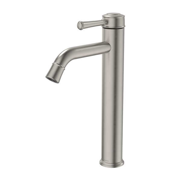 Caroma Riviere Tower Basin Mixer Brushed Nickel Lead Free