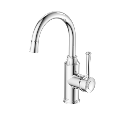Caroma Riviere Gooseneck Basin Mixer Chrome
