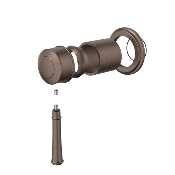 Caroma Riviere Bath/Shower Mixer (Trim Kit Only) Brushed Bronze