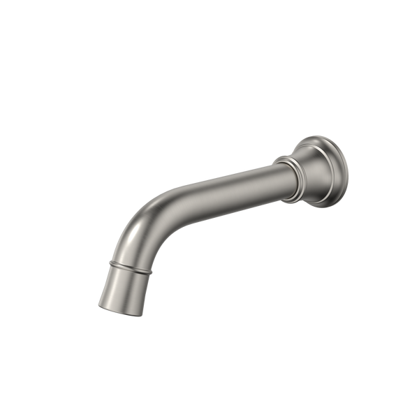 Caroma Riviere Wall Basin/Bath Outlet 175mm Brushed Nickel Lead Free