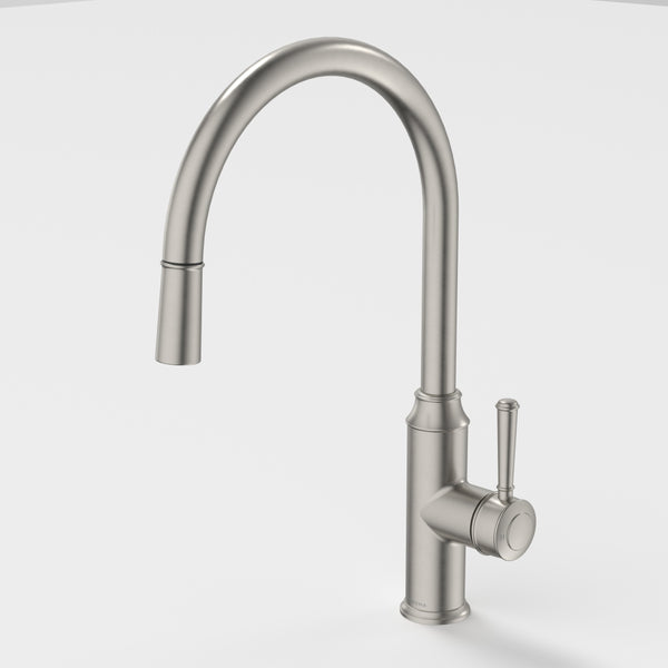 Caroma Riviere Pull Out Sink Mixer Brushed Nickel Lead Free