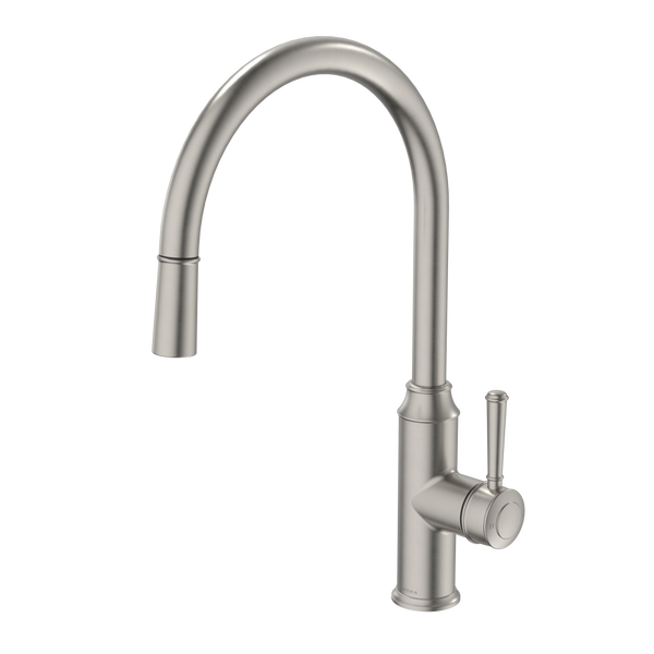 Caroma Riviere Pull Out Sink Mixer Brushed Nickel Lead Free