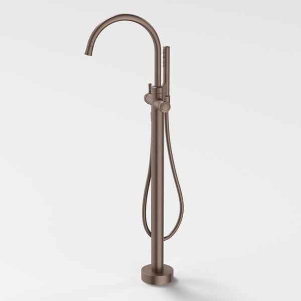 Caroma Riviere Freestanding Bath Filler With Handshower (Complete Kit) Brushed Bronze