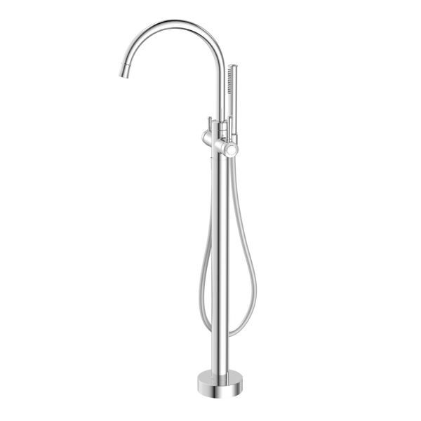 Caroma Riviere Freestanding Bath Filler With Handshower (Complete Kit) Chrome