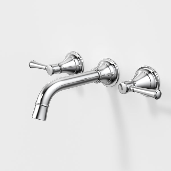 Caroma Riviere Wall Basin/Bath Set 175mm Chrome Lead Free