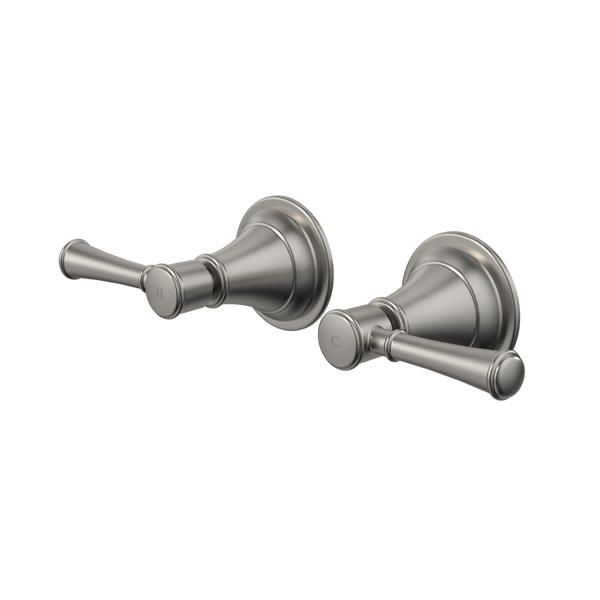 Caroma Riviere Wall Top Assemblies Brushed Nickel