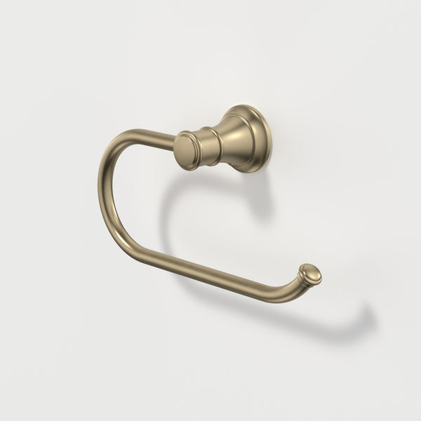 Caroma Riviere Toilet Roll Holder Brushed Brass