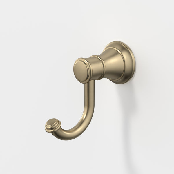 Caroma Riviere Robe Hook Brushed Brass