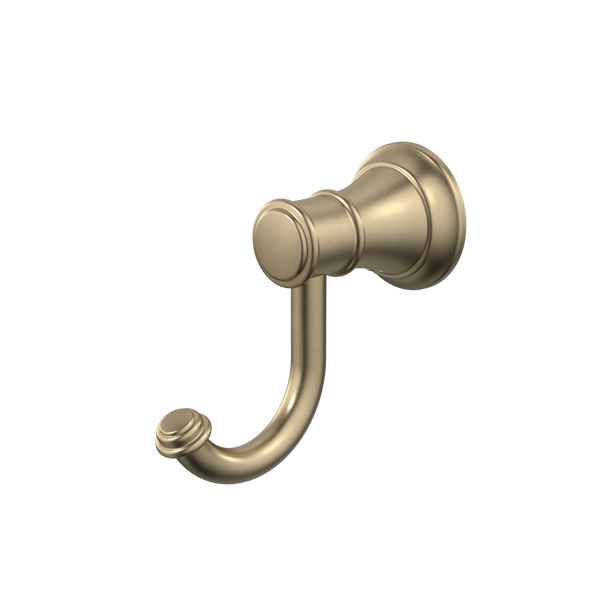 Caroma Riviere Robe Hook Brushed Brass