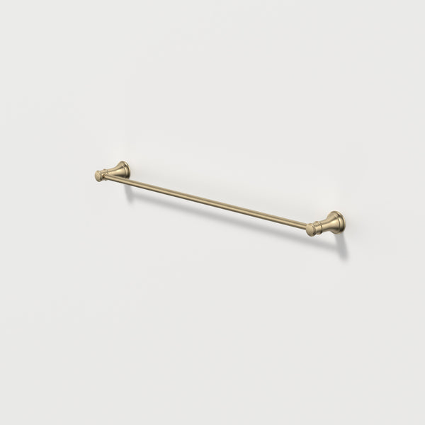 Caroma Riviere Single Towel Rail 600mm Brushed Brass