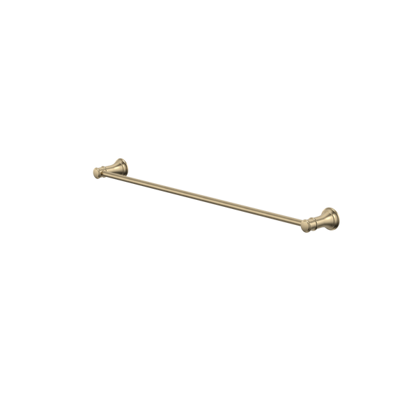 Caroma Riviere Single Towel Rail 600mm Brushed Brass