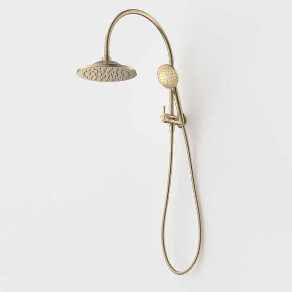 Caroma Riviere Compact Twin Shower Brushed Brass