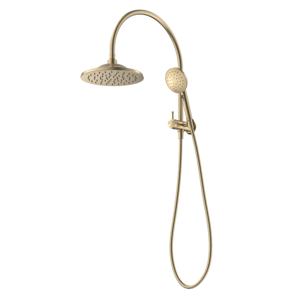 Caroma Riviere Compact Twin Shower Brushed Brass